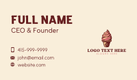 Ice Cream Sundae Dessert Business Card Preview