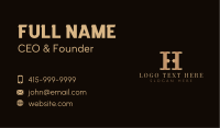 Luxury Deluxe Premium Letter H Business Card Image Preview