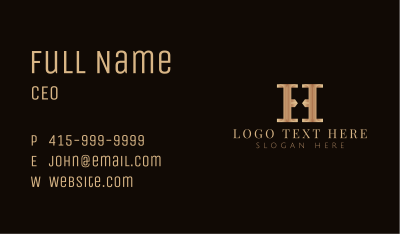 Luxury Deluxe Premium Letter H Business Card Image Preview