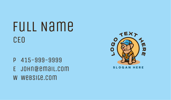 Dog Care Safety Business Card Design Image Preview