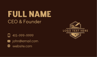 Wood Chisel Carpentry Business Card Image Preview