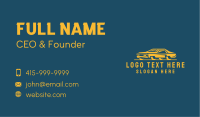 Classic Yellow Car Business Card Image Preview
