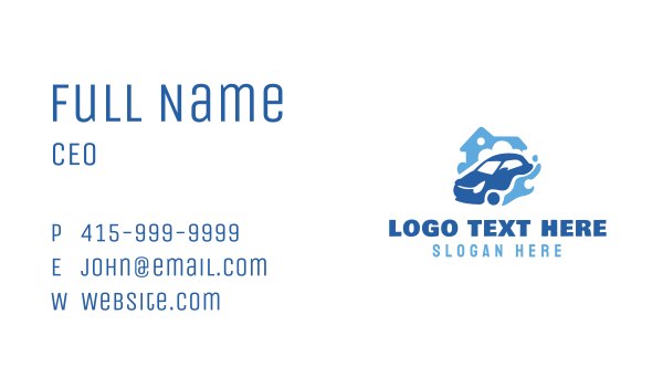 Home Car Wash Cleaning Business Card Design Image Preview