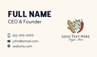 Ginger Leaf Spice Business Card Design