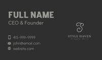 Luxury Business Firm Letter Business Card Design