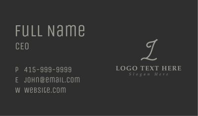 Luxury Business Firm Letter Business Card Image Preview