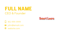 Playful Kiddie Wordmark  Business Card Image Preview