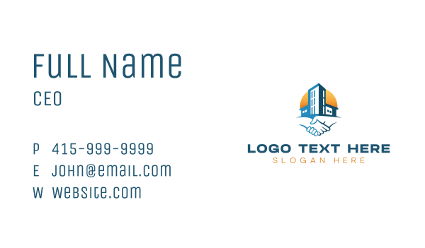 Building Real Estate Deal Business Card Design Image Preview