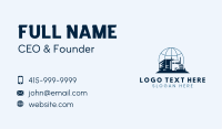 Global Logistics Truck Business Card Image Preview