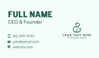 Green Firm Letter B Business Card Image Preview