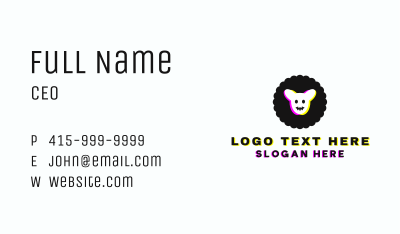 Gaming Glitch Sheep Business Card Image Preview