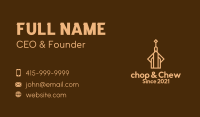 Brown Tower Building  Business Card Image Preview