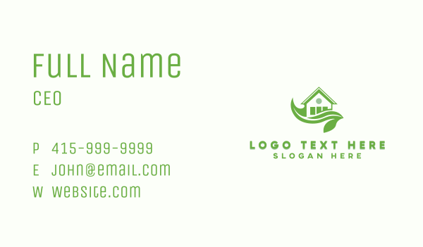 Lawn Backyard Landscaping Business Card Design Image Preview