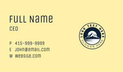 Mountain Peak Adventure Business Card Image Preview