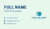 Isometric Cube Tech Business Card Design