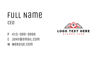 Roof Carpenter Construction Business Card Image Preview