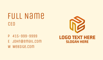 Modern Vortex Cube Business Card Image Preview