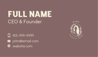 Organic Beauty Hair Salon Business Card Image Preview