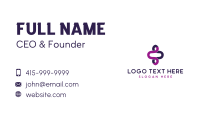 Purple Loop Business Card Image Preview