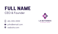 Purple Loop Business Card Image Preview