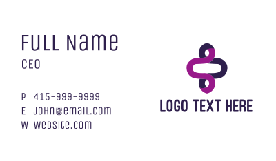Purple Loop Business Card