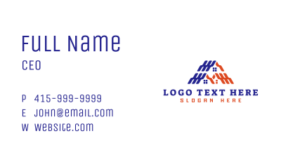 Home Modern Roof Business Card Image Preview