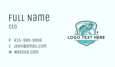 Fishing Hook Marine Business Card Image Preview