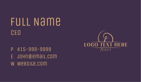 Handicraft Needle Sewing Business Card Design Image Preview