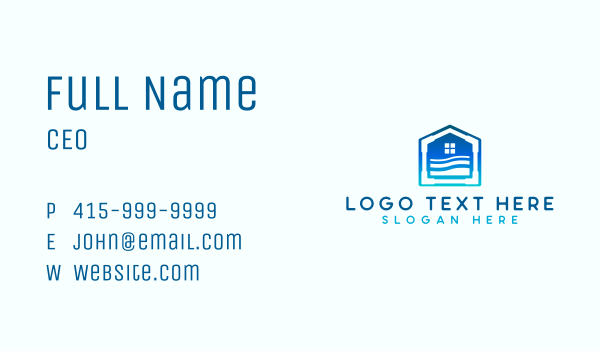 House Water Plumbing Business Card Design Image Preview