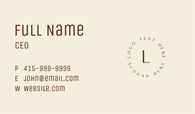 Wellness Luxury Spa Business Card Image Preview