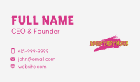 Graffiti Paint Wordmark Business Card Image Preview