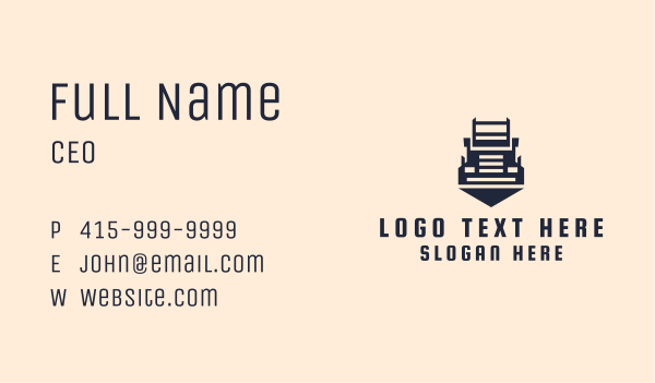 Haulage Transportation Truck  Business Card Design Image Preview