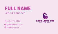 Headphones Media Music Business Card Image Preview