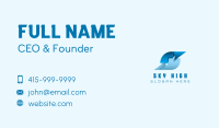 Blue Courier Letter S Business Card Image Preview
