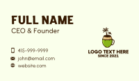 Coconut Juice Drink Business Card Image Preview