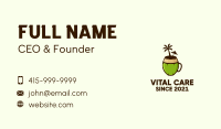 Coconut Juice Drink Business Card Image Preview