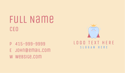 Royal Dental Tooth Business Card Image Preview