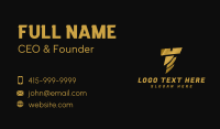 Lightning Screw Letter T Business Card Image Preview