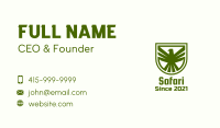 Green Eagle Crest Business Card Image Preview