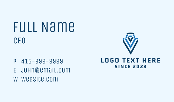 Letter V Construction  Business Card Design Image Preview