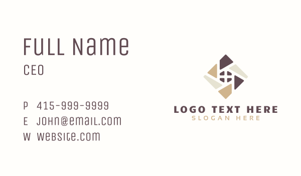 Tiling Interior Design Business Card Design Image Preview