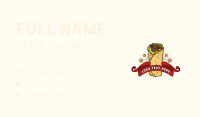 Burrito Wrap Restaurant Business Card Design