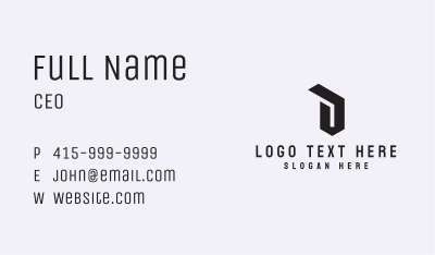 Business Corporate Letter O Business Card Image Preview