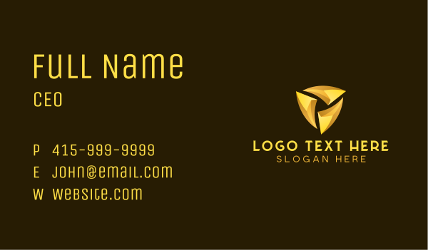 Triangle Venture Finance Business Card Design Image Preview