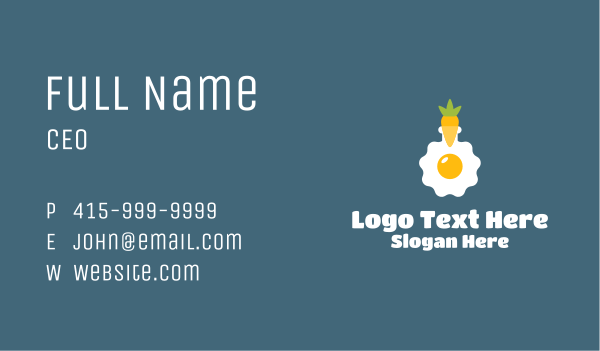 Carrot Egg Flask Business Card Design Image Preview