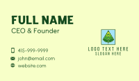 Square Forest Tree Business Card Design