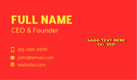 Asian Oriental Wordmark Business Card Design