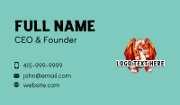 Gaming Dragon Avatar Mascot Business Card Preview