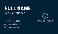 Technology Software Vortex Business Card Design