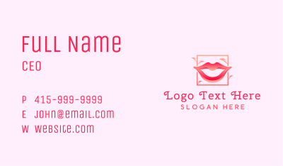 Sexy Beauty Lips Business Card Image Preview